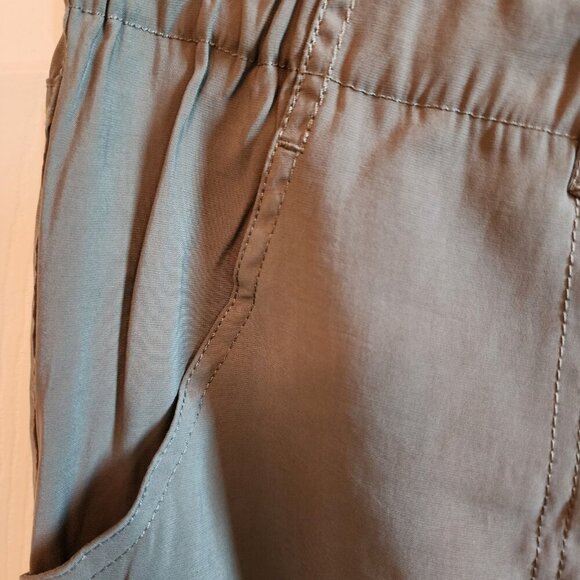 Max Studio Elastic Waist Wide Leg Pants Sage Green XL - Picture 3 of 7